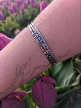 1990's x3 sterling silver onate bangles set